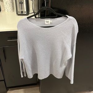 Light blue knit sweater